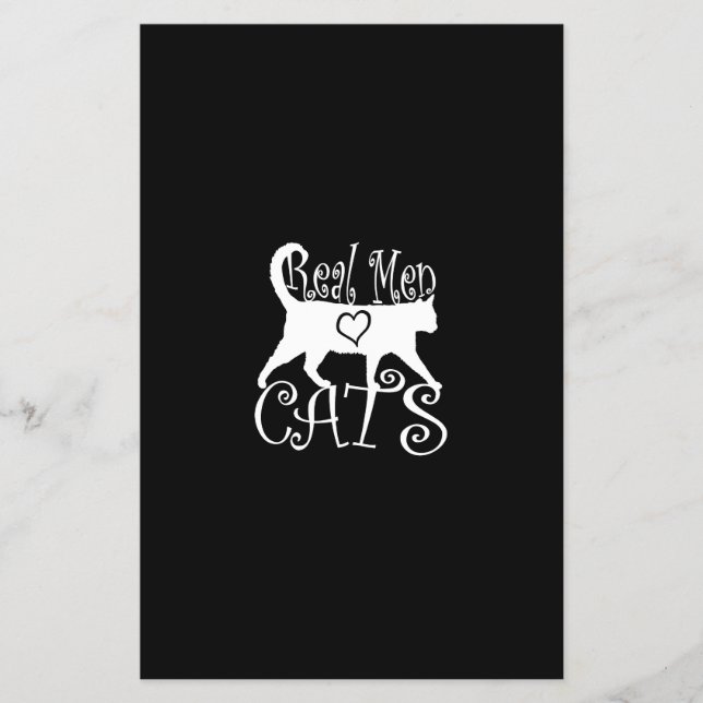 Real Men Love Cats in Style Flyer (Front)