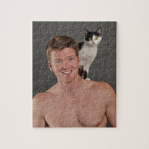 Real men love cats jigsaw puzzle