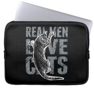 Real Men Love Cats Laptop Sleeve
