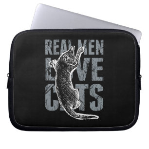 Real Men Love Cats Laptop Sleeve