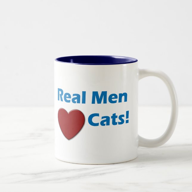 Real Men Love Cats mug (Right)