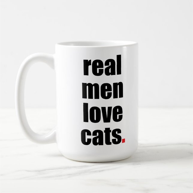 Real Men Love Cats Mug (Left)