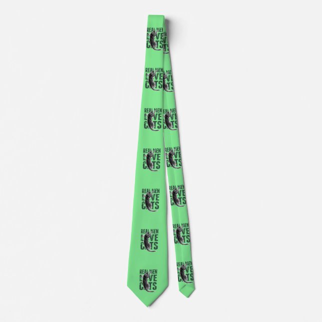 Real Men Love Cats Tie (Front)