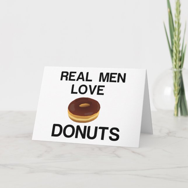 REAL MEN LOVE DONUTS CARD (Front)