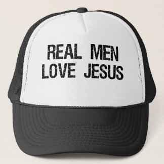 Real Men Love Jesus Trucker Hat