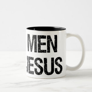 Real Men Love Jesus Two-Tone Coffee Mug