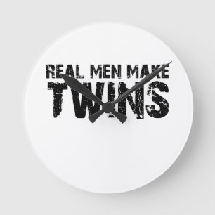 Real men make... Cool father's day gift Round Clock