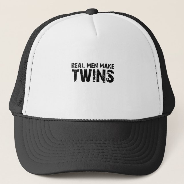 Real men make... Cool father's day gift Trucker Hat (Front)