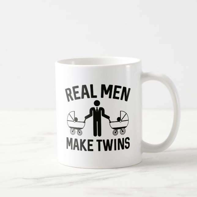 Real Men Make Twins Coffee Mug (Right)