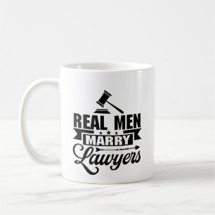 Real Men Marry Lawyers Gift For Husband Coffee Mug