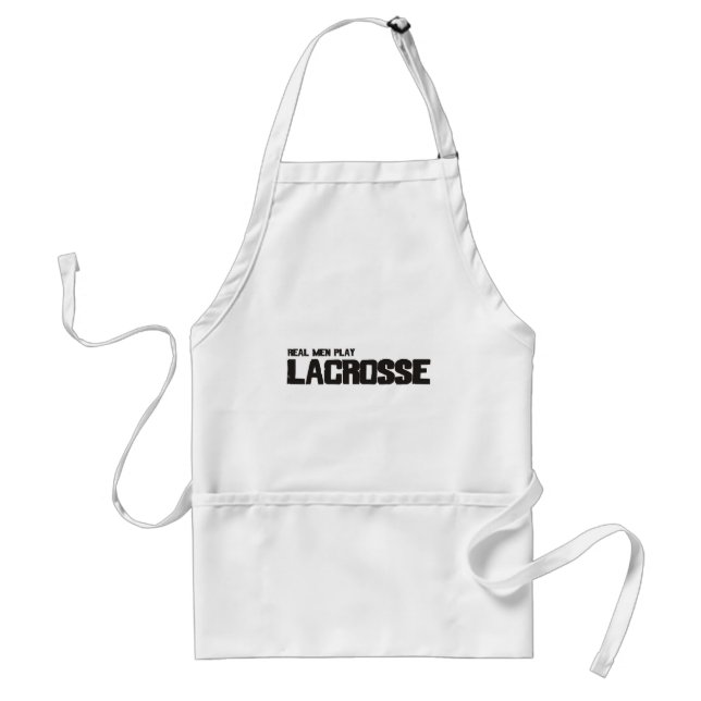 Real Men Play Lacrosse Standard Apron (Front)