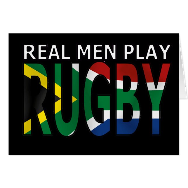 Real Men play Rugby South Africa (Front Horizontal)