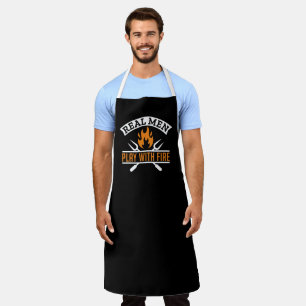 Real Men Play With Fire Apron