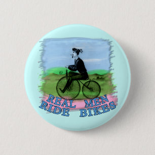 Real Men Ride Bikes Products 6 Cm Round Badge