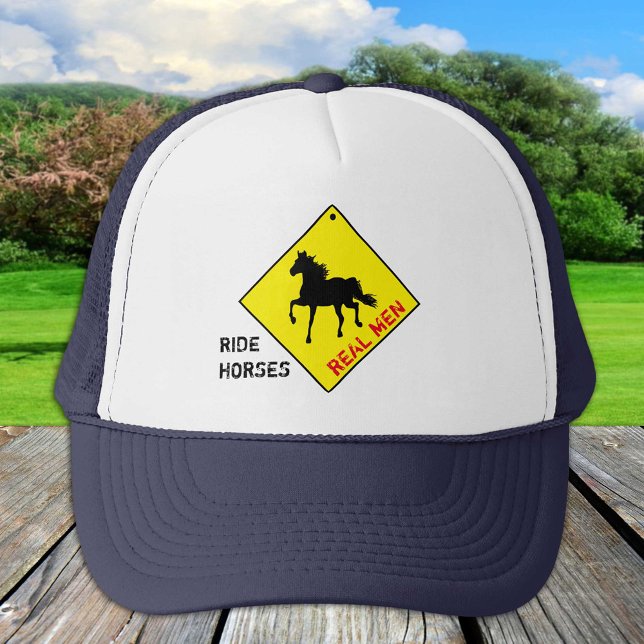 Real Men Ride Horses - Trucker Hat (Creator Uploaded)