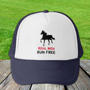 Real Men Run FREE - Trucker Hat