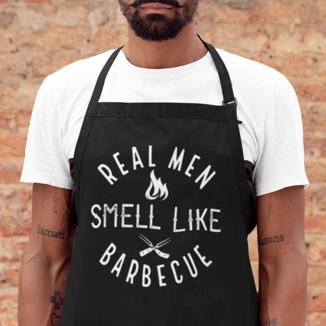Real Men Smell Like Barbecue Apron (Creator Uploaded)