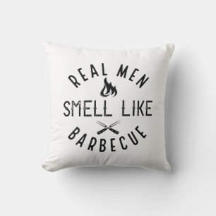 Real Men Smell Like Barbecue Cushion