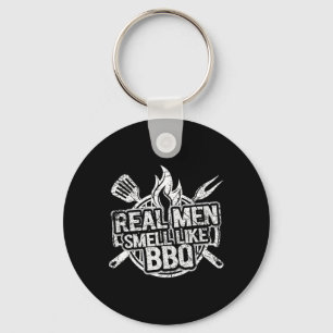 Real Men Smell Like Bbq Shirts For Men Byrbecue Sm Key Ring
