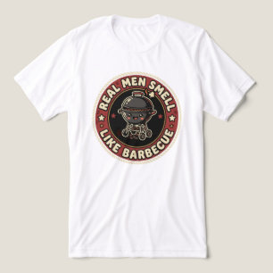 Real Men Smell Like BBQ & Smoke Grill Master Tri-Blend Shirt