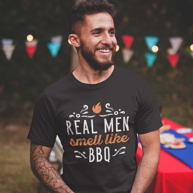 Real Men Smell Like BBQ T-Shirt (Creator Uploaded)