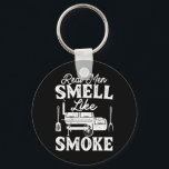 Real Men Smell Like Smoke - Pitmaster Bbq Smoker G Key Ring<br><div class="desc">Real Men Smell Like Smoke - Pitmaster Bbq Smoker Grilling</div>