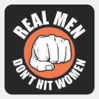 Real Men... Square Sticker