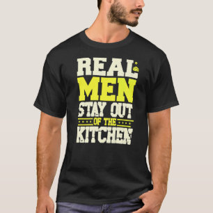 Real Men Stay Out Of The Kitchen Pickleball Pickle T-Shirt