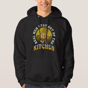 Real Men Stay Out Of The Kitchen Pickleball Player Hoodie