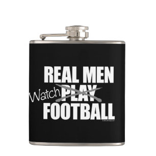 Real Men Watch Hip Flask