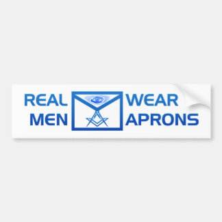 Real Men Wear Aprons Bumper Sticker