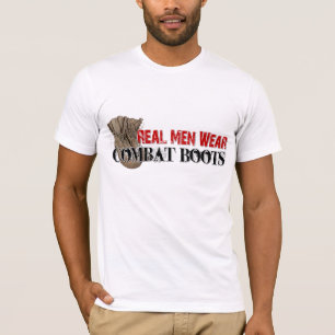 Real Men Wear Combat Boots T-Shirt