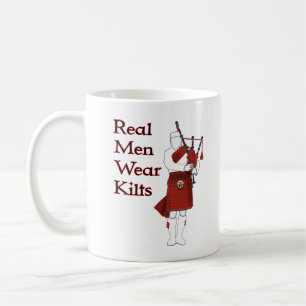 Real Men Wear Kilts Funny Scottish Coffee Mug