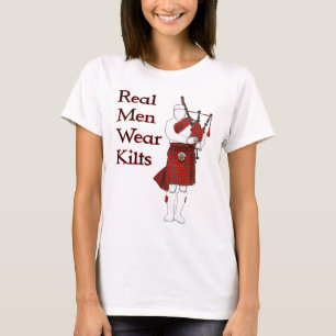 Real Men Wear Kilts Funny Scottish T-Shirt