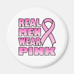 real men wear pink Magnet
