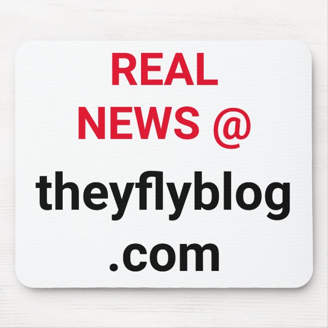 Real News @ theyflyblog.com  Mouse Pad (Front)