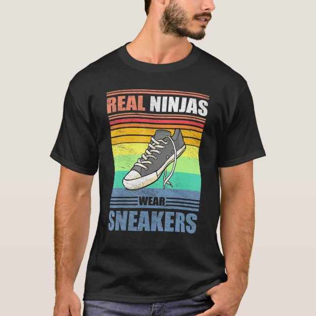 Real Ninjas Wear Sneakers Vintage Shoe Casual Foot (Front)