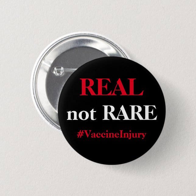 Real not rare 6 cm round badge (Front & Back)