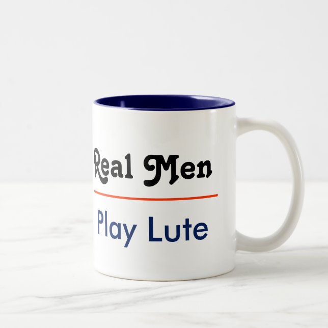 Real one Play Lute Two-Tone Coffee Mug (Right)