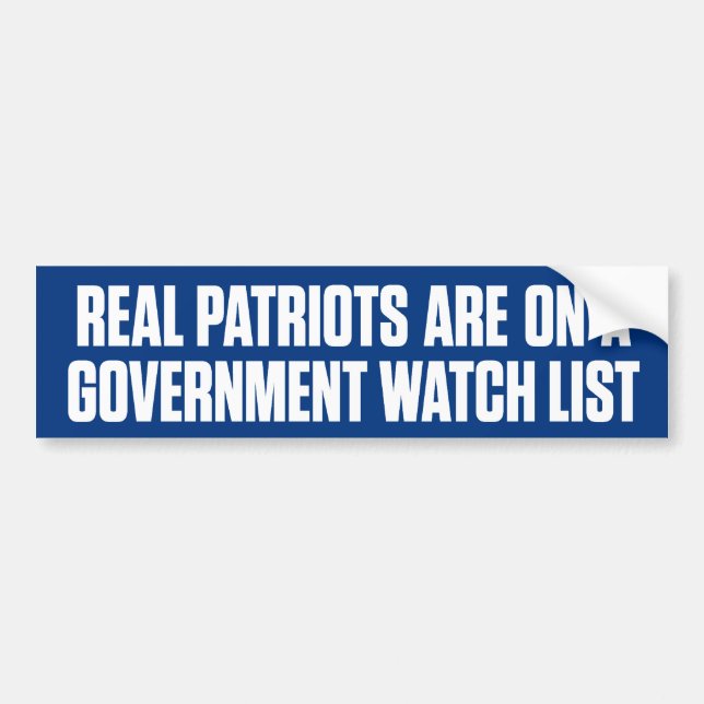 Real Patriots Bumper Sticker (Front)