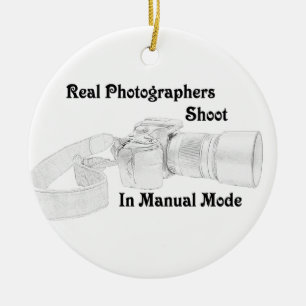 Real Photographers Ceramic Ornament