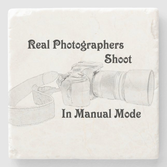Real Photographers Stone Coaster (Front)