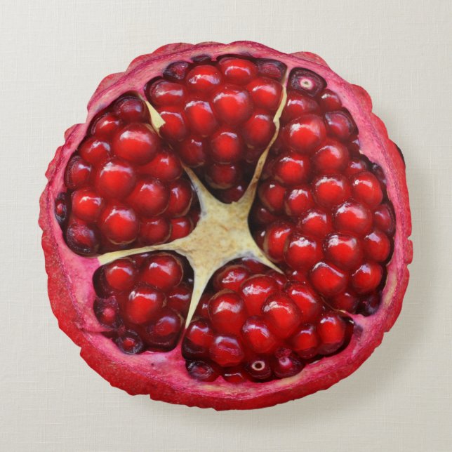 Real Pomegranate Round Cushion (Front)