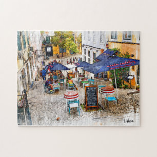 Real Portugal- Lisbon Street Jigsaw Puzzle