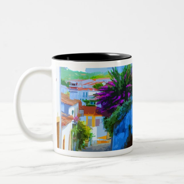 Real Portugal - Obidos Two-Tone Coffee Mug (Left)
