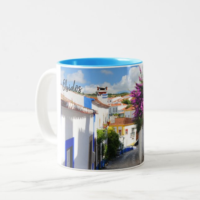 Real Portugal - Obidos Two-Tone Coffee Mug (Front Left)
