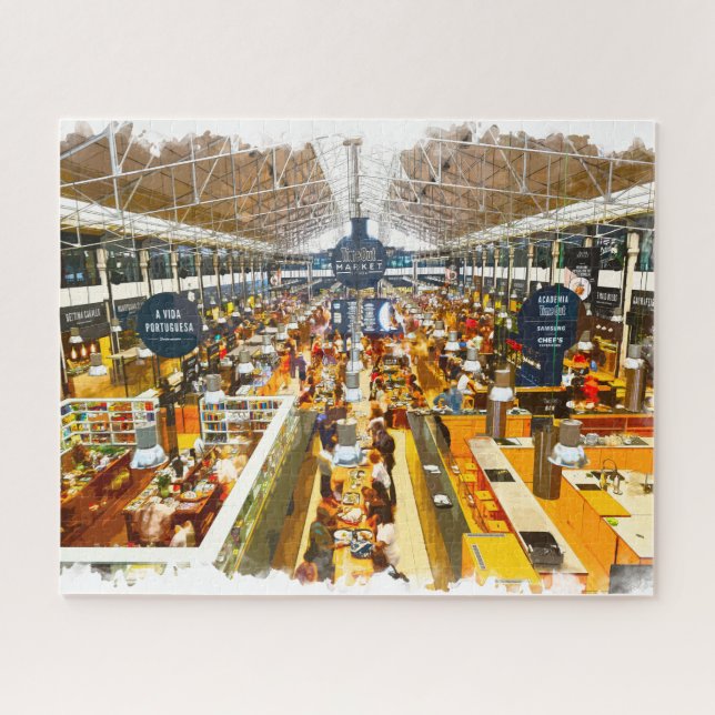 Real Portugal- Time Out Market, Lisbon Jigsaw Puzzle (Horizontal)