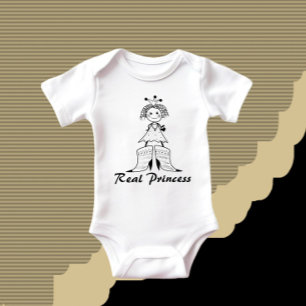Real princess baby bodysuit