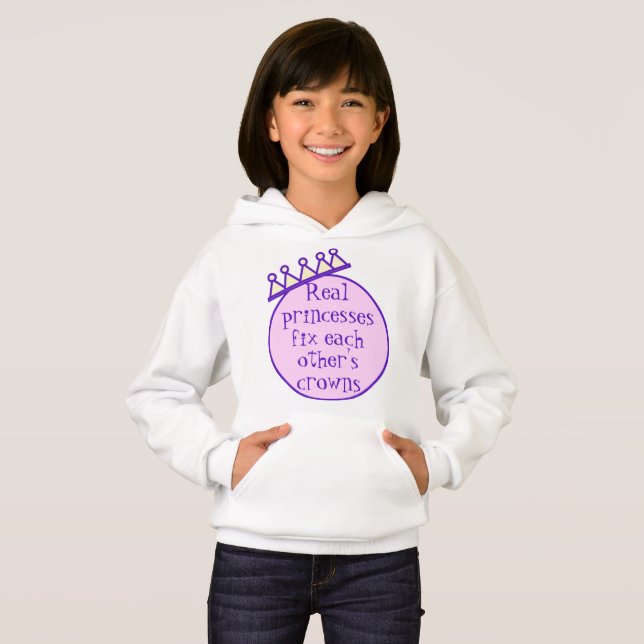 Real Princesses Fix Each Other's Crowns Sweatshirt (Front Full)