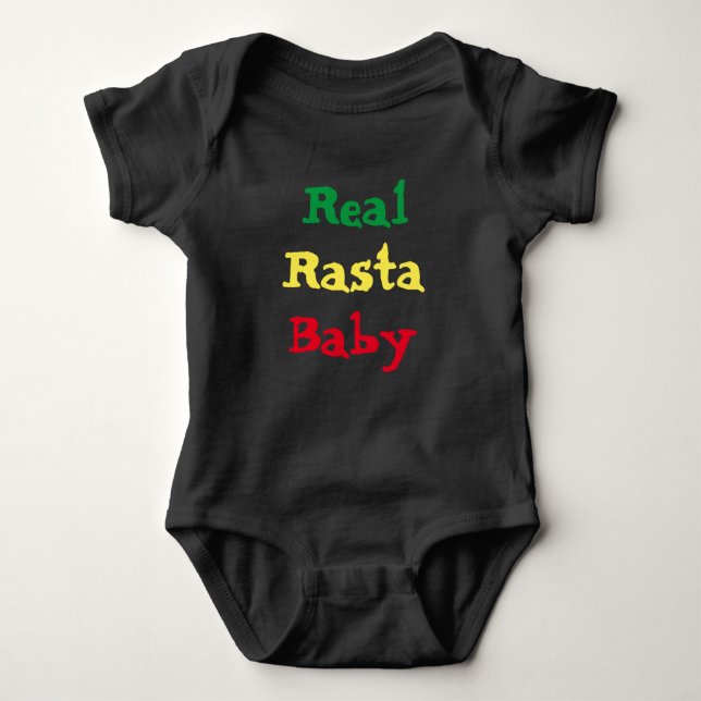 Real Rasta Baby Bodysuit (Front)